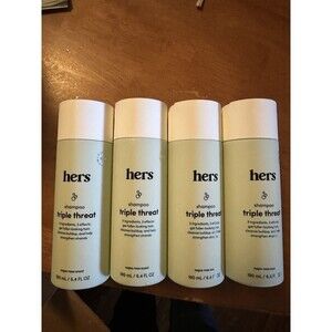 Hers Thickening Shampoo TRIPLE THREAT Napa Rose Scent 6.4oz Pack Of 4